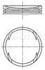 Поршня, 2-й ремонт 0306401 MAHLE