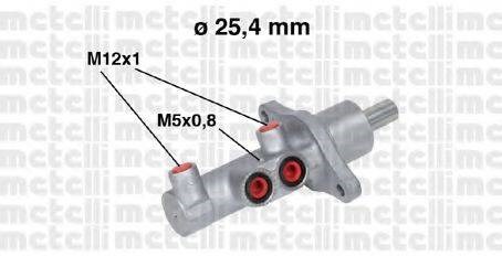 Цилиндр тормозной, главный 050543 METELLI