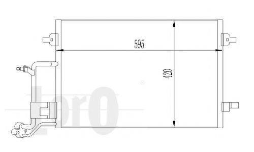 Радиатор охлаждения кондиционера 0530160012 DEPO