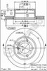 Диск тормозной передний 09692411 BREMBO