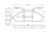 Тормозные колодки 0986424080 BOSCH