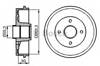 Тормозной барабан 0986477121 BOSCH