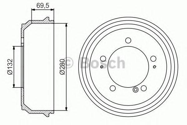 Задний барабан 0986477169 BOSCH