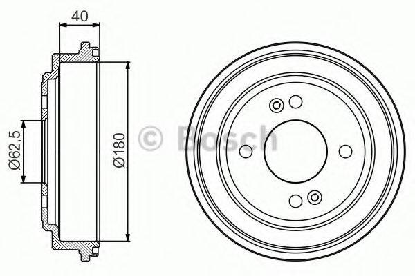 Задний барабан 0986477216 BOSCH