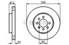 Диск тормозной передний 0986478286 BOSCH