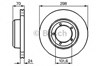 Диск тормозной передний 0986478824 BOSCH