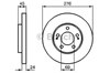 Передний тормозной диск 0986479035 BOSCH