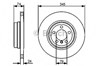 Диск тормозной задний 0986479440 BOSCH