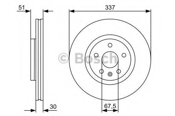 Ротор тормозной 0986479545 BOSCH