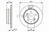 Тормозной диск 0986479665 BOSCH