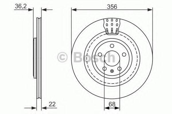 Диск тормозной задний 0986479749 BOSCH