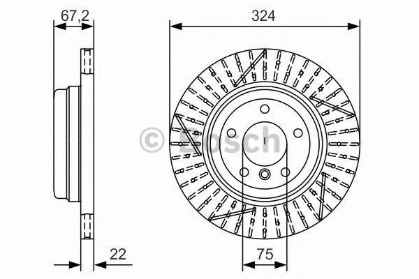 Дисковый тормоз 0986479A78 BOSCH