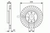 Ротор тормозной 0986479A86 BOSCH