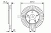 Диск тормозной передний 0986479B17 BOSCH