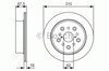 Задний дисковый тормоз 0986479R25 BOSCH