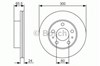 Диск тормозной передний 0986479R86 BOSCH
