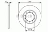 Тормозной диск 0986479R92 BOSCH