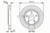 Тормоз дисковый передний 0986479U45 BOSCH