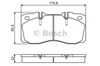Колодки тормозные 0986494257 BOSCH