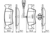 Задние дисковые колодки 0986494309 BOSCH