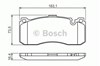 Передние тормозные колодки 0986494428 BOSCH