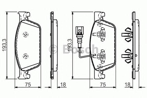 Колодки 0986494553 BOSCH