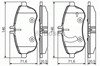 Передние тормозные колодки 0986495104 BOSCH