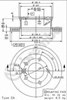 Передний тормозной диск 09961824 BREMBO