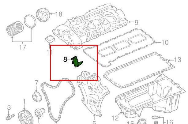 Успокоитель цепи ГРМ 11317585020 BMW