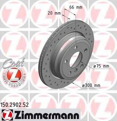 Дисковый тормоз 150290252 ZIMMERMANN