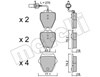 Тормозные колодки 2207741 METELLI