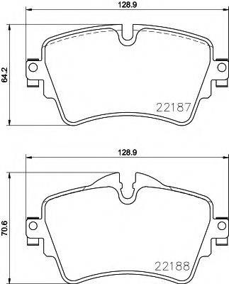 Колодки передние 2218701 TEXTAR