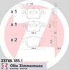 Колодки тормозные передние дисковые 237461851 ZIMMERMANN