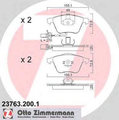 Колодки передние 237632001 ZIMMERMANN