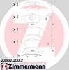 Передние тормозные колодки 238322002 ZIMMERMANN