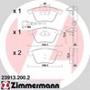 Колодки тормозные дисковые комплект 239132002 ZIMMERMANN