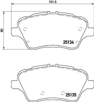 Колодки тормозные 2513402 TEXTAR