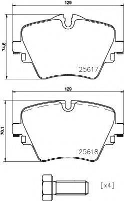 Колодки передние 2561701 TEXTAR