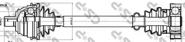 Ось передняя 261003 GSP