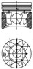 Поршня на 1 цилиндр, STD 40179600 KOLBENSCHMIDT