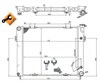 Радиатор охлаждения 50202 NRF