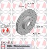 Ротор тормозной передний 530245752 ZIMMERMANN