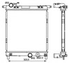 Радиатор системы охлаждения двигателя 53101 NRF
