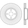 Диск тормозной передний 562436JC BENDIX