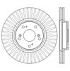 Диск тормозной передний 562546JC BENDIX