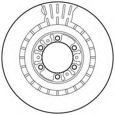 Передний тормозной диск 562798JC BENDIX
