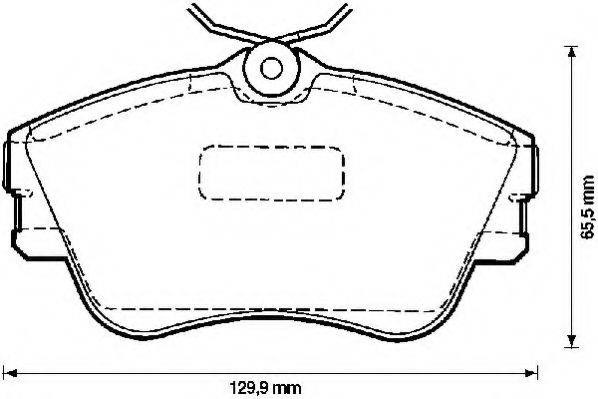 Комплект тормозных колодок, дисковый тормоз 571847J