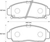 Колодки тормозные дисковые комплект 572449J BENDIX