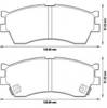 Колодки тормозные передние дисковые 572560J BENDIX