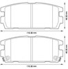 Колодки на тормоз задний дисковый 572581J BENDIX